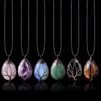 Quartz Necklace with Zinc Alloy for woman 350mm Sold By PC