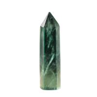 Green Fluorite Point Decoration Stick random style green Sold By PC