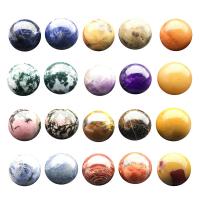 Gemstone Ball Sphere, Round, polished, Paper box package & random style, mixed colors, 20~22mm, 20PCs/Box, Sold By Box
