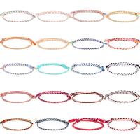Friendship Bracelet, Cotton Thread, for woman, more colors for choice, Length:Approx 10.6 Inch, 10Strands/Lot, Sold By Lot