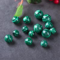 Natural Malachite Beads, Round, polished, DIY & different size for choice, more colors for choice, Sold By PC