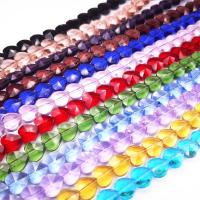Perles en verre de mode, coeur, DIY & normes différentes pour le choix, plus de couleurs à choisir, Trou:Environ 1-1.2mm, Vendu par PC