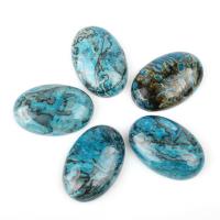 Edelstein Cabochons, Australien Jade, Tropfen, blau, 25x18mm, 5PCs/Tasche, verkauft von Tasche