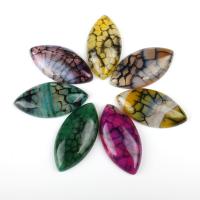 Natural Gemstone Cabochons, Agate, Rhombus, more colors for choice, 40x20x6mm, 5PCs/Bag, Sold By Bag