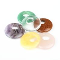 Natural Gemstone Cabochons, Agate, Round, more colors for choice, 28x28x7mm, 5PCs/Bag, Sold By Bag