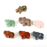 Natural Gemstone Cabochons, Agate, Elephant, more colors for choice, 28x19x2mm, 5PCs/Bag, Sold By Bag