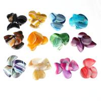 Gemstone Medálok Ékszer, Achát, több színt a választás, 30~55mm, 5PC-k/Bag, Által értékesített Bag