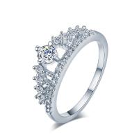 Zink Alloy Finger Ring, plated, mode smycken & för kvinna & med strass, fler färger för val, nickel, bly och kadmium gratis, Säljs av PC