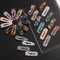 Alligator Hair Clip, Acetate, different styles for choice & for woman & hollow, more colors for choice, 65x22mm, 10PCs/Lot, Sold By Lot