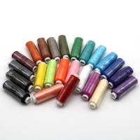 Polyester Syning sæt, sytråd, blandede farver, 24Spoler/Bag, Ca. 219m/Spool, Solgt af Bag