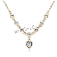 Zinc Alloy Jewelry Necklace plated fashion jewelry & with rhinestone nickel lead & cadmium free 51cm-80cm Sold By Strand