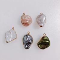 Freshwater Pearl Pendants, irregular, random style & DIY, more colors for choice, 24x17mm, 20PCs/Bag, Sold By Bag