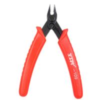 High Carbon Steel Side Cutter, with PVC Plastic, durable, reddish orange, 127mm, 5PCs/Lot, Sold By Lot