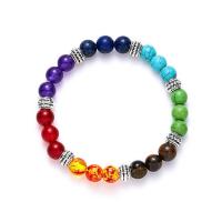 Bracelets de pierres précieuses, oeil de tigre, bijoux de mode, plus de couleurs à choisir, Vendu par PC
