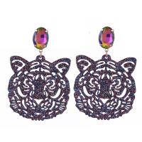 Acrylic Jewelry Earring, Animal, for woman, more colors for choice, 75mm, Sold By Pair