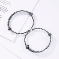 Couple Bracelet and Bangle, Nylon Cord, adjustable & different styles for choice & for woman, 2mm, Sold By Set