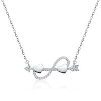 Cubic Zircon Micro Pave 925 Sterling Silver Necklace fashion jewelry 10mmx32mm Sold By PC