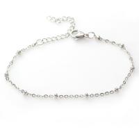 Stainless Steel Jewelry Bracelet plated fashion jewelry & Unisex  15+5cmuff0c18+5cm Sold By Strand