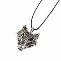 Zinc Alloy smykker halskæde, Wolf, forgyldt, mode smykker & for mennesket, nikkel, bly & cadmium fri, 21cm-50cm, Solgt af Strand