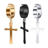 Edelstahl Tropfen Ohrring, plattiert, Modeschmuck & verschiedene Stile für Wahl & für Frau, keine, 40x90mm, verkauft von PC