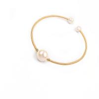 Brass Bracelet & Bangle Freshwater Pearl with Brass mixed colors 7-8MM 9-10MM Sold By PC