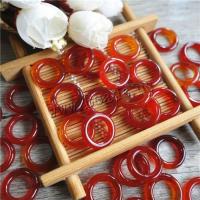 Red Agate Sammenkædning Ring, Donut, poleret, du kan DIY, 16mm, Solgt af PC