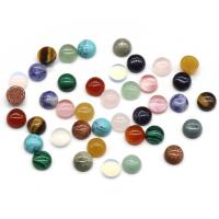 Pedras preciosas de cabochons , misto de pedras semi-preciosas, Cúpula, polido, DIY & materiais diferentes para a escolha, Mais cores pare escolha, 6mm, vendido por PC
