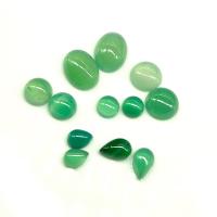 Agate Cabochon, Green Agate, Dome, polished, DIY & different styles for choice, more colors for choice, Sold By PC