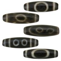 Natural Tibetan Agate Dzi Beads, fashion jewelry & DIY & Buddhist jewelry, more colors for choice, 37x12x12mm, Hole:Approx 2.5mm, Sold By Lot