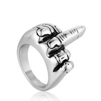 Titanium Steel Finger Ring, different size for choice & for man, original color, Sold By PC