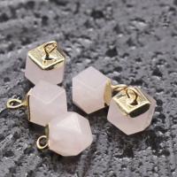 Gemstone Pendants Jewelry Agate Geometrical Pattern DIY 8mm Sold By PC