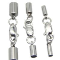 Nerezová ocel Cord Tipy, Nerez, Udržitelné & módní šperky & různé velikosti pro výběr, 5PC/Bag, Prodáno By Bag
