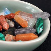 Ювелирные подвески из драгоценных камней, Природный камень, полированный, DIY & различные материалы для выбора, Много цветов для выбора, 6x20mm, продается PC