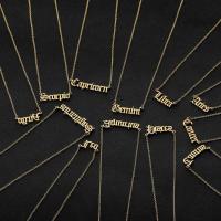 Edelstahl Schmuck Halskette, 12 Zeichen des Sternzeichens, plattiert, Modeschmuck & verschiedene Stile für Wahl & für Frau, keine, Bohrung:ca. 2.5mm, verkauft von Strang