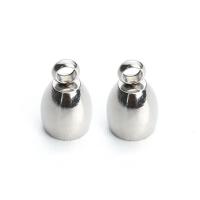 Stainless Steel End Caps, plated, DIY & different size for choice, 6PCs/Bag, Sold By Bag