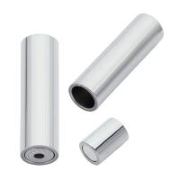 Fecho magnético de aço inoxidável, banhado, DIY, Buraco:Aprox 1.2mm, 5PCs/Bag, vendido por Bag