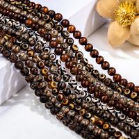 Achat Perlen, rund, poliert, verschiedene Größen vorhanden, keine, ca. 0.39m/Strang, verkauft von Strang