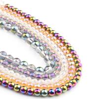 Fashion Glass Beads, Round, smooth, more colors for choice, 6x6x6mm, 62PC/Strand, Sold By Strand