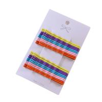 Iron Hair Slide, for woman, more colors for choice, 60mm, 20PCs/Set, Sold By Set