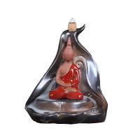 Backflow Incense Burner, Porcelain, handmade, for home and office & durable, 140x130x165mm, Sold By PC