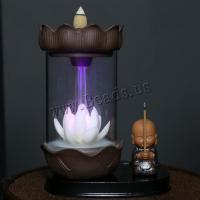 Backflow Incense Burner, Porcelain, handmade, for home and office & durable, 135x173x91mm, Sold By PC