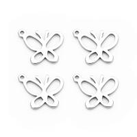 Stainless Steel Pendants, Butterfly, plated, fashion jewelry & Unisex, 9.80x12.30mm, 20PCs/Bag, Sold By Bag