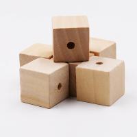 الخرز الخشب, خشب, مربع, ديي & حجم مختلفة للاختيار, المزيد من الألوان للاختيار, 20x20x4mm, تباع بواسطة PC
