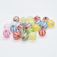Plastic Beads, Round, random style & DIY & different size for choice & frosted, mixed colors, Sold By Bag