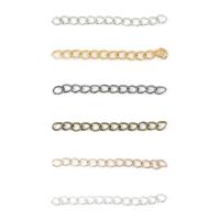 Iron Extender Chain plated & DIY nickel lead & cadmium free Sold By Bag