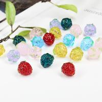 Perles murano faites à la main , chalumeau, fraise, DIY, plus de couleurs à choisir, 15x13mm, Trou:Environ 1mm, Vendu par PC