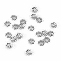 Stainless Steel Bead Cap Flower plated DIY 10mm Sold By Bag