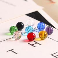 Fashion Glass Beads Round DIY & smooth Sold By Bag