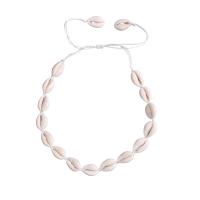 Shell Necklaces  & oval chain & for woman white Sold Per Approx 13.7 Inch Strand