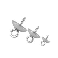 Stainless Steel Earring Stud Component plated DIY Sold By Bag